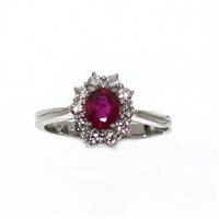 Anello Salvini Donna in Oro bianco Rubino 0.4 Ct 81052715 - 81052715